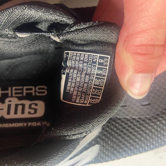 Skechers Women's Size 8 Go Walk Now Hands Free Slip On Sneaker Shoes Black Work - Picture 6 of 7